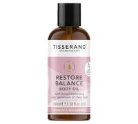 Tisserand Aromatherapy - Restore Balance Body Oil - Perimenopause, Menopause & Menstruation Support for Women - Rose, Clary Sage & Geranium - 100% Natural Essential Oils - 100ml