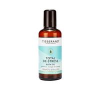 Tisserand Aromatherapy - Total De-Stress - Aromatherapy Bath Oil - Orange, Geranium, Nutmeg Essential Oil - 100% Natural Pure Essential Oils - 100ml