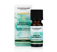 Tisserand English Peppermint Ethically Harvested Essential Oil - 9ml | Cool & Reviving Peppermint Aroma, 100% Natural Pure Essential Oils, Uncompromising Quality, Certified Vegan