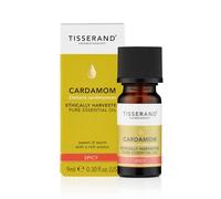 Tisserand - Ethically Harvested Cardamom Essential Oil, Massage Oil - Ethically Harvested Cardamom, Bath Oil, Aromatherapy Oil - 100% Pure and Natural Essential Oil - 9 ml