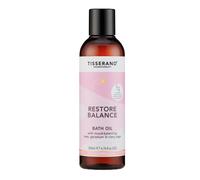 Tisserand - Restore Balance Bath Oil - Perimenopause, Menopause & Menstruation Support for Women - Rose, Clary Sage & Geranium - 100% Natural Essential Oils - 200ml