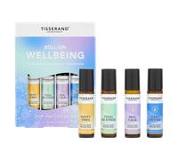 Tisserand Aromatherapy - Wellbeing Roller Ball Collection - Pulse Point Roller Ball - Happy Vibes, Total De-Stress, Sleep Better and Real Calm - 100% Natural Pure Essential Oils - 4x10ml