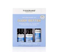 Tisserand - Sleep Better Discovery Kit - Rollerball, Body Oil & Pillow Mist - 100% Natural Pure Essential Oils - 2x9ml, 1x10ml