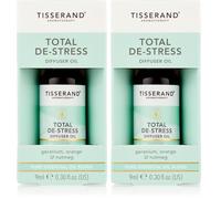 Tisserand - Total De-Stress - Aromatherapy Diffuser Oil - with Geranium, Nutmeg and Orange - 100% Natural Pure Essential Oils - 9ml (Pack of 2)