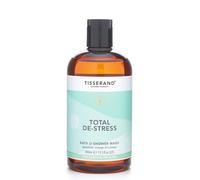 Tisserand - Total De-Stress - Bath & Shower Wash - Orange, Geranium, Nutmeg Essential Oil - 100% Natural Pure Essential Oils - 400ml