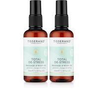 Tisserand - Total De-Stress - Massage & Body Oil - Orange, Geranium, Nutmeg Essential Oil - 100% Natural Pure Essential Oils - 100ml (Pack of 2)