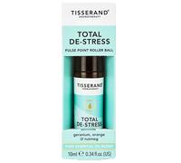 Tisserand - Total De-Stress Pulse Point Roller Ball - 100% Natural Essential Oils for Calm, Relaxation & Anxiety Relief - Easy On-The-Go Aromatherapy Oil, 10ml