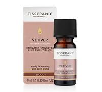 Tisserand Aromatherapy - Ethically Harvested Vetiver Essential Oil, Massage Oil - Ethically Harvested Vetiver, Bath Oil, Aromatherapy Oil - 100% Pure and Natural Essential Oil - 9 ml