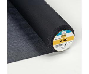 TISSIN - G700 Iron-On Woven Interfacing : Black -100 × 90 cm - (Cut from Vlieseline Roll)