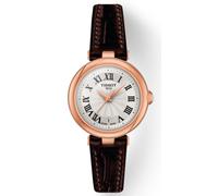 Tissot Bellissima Small Lady White Dial Brown Leather Strap Watch For Women - T1