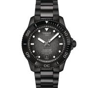 Tissot Black Womens Analogue Watch Seastar 1000 T1208073305100