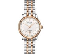 Tissot Carson Premium Automatic Lady T122.207.22.031.01 Women's Watch, Silver Dial, Two-tone Stainless Steel Bracelet