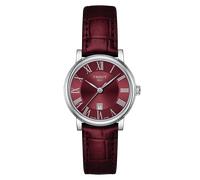 Tissot Carson Premium WoMens Burgundy Watch T1222101637300 Leather (archived) - One Size