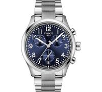 Tissot Chrono L 42mm, Swiss Quartz Chronograph Watch for Men, Stainless Steel Case, Blue Dial