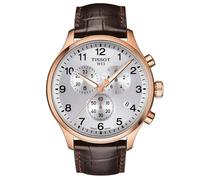 Tissot Chrono XL T116.617.36.037.00 Men's Watch - 45mm Silver Dial Leather
