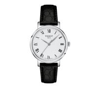 Tissot Everytime 34mm Black Leather Strap Watch