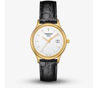 Tissot Ladies Nordic 18k Yellow Gold Black Leather Strap Watch T913.210.16.031.01