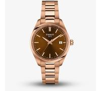 Tissot Ladies PR 100 Rose Gold Brown Dial Date Watch T150.210.33.291.00
