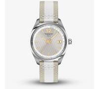 Tissot Ladies PR100 Grey Dial Two Colour Fabric Strap Watch T150.210.17.037.00
