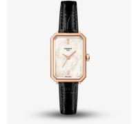 Tissot Ladies SRV Mother Of Pearl Dial Black Leather Strap Watch T160.110.36.113.00