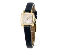 Tissot Lovely 20mm Gold Ladies' Navy Blue Square Watch T0581093603103