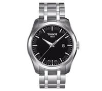 Tissot T0354101105100 Men's Couturier Date Bracelet Strap Watch, Silver/Black