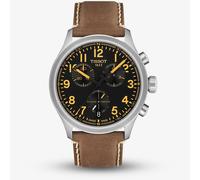 Tissot Mens Chrono L 42mm Black Dial Brown Leather Strap Watch T116.417.16.052.01