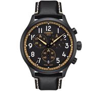 TISSOT Men's Chronograph Swiss Quartz Watch with Leather Strap T1166173605202