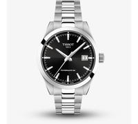 Tissot Mens Gentleman 38mm Powermatic 80 Black Dial Bracelet Watch T165.807.11.051.00
