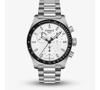 Tissot Mens PR516 40mm Chronograph White Bracelet Watch T149.417.11.011.00