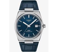 Tissot Men's Blue Leather PRX Powermatic 80 Watch T1374071604100 Blue