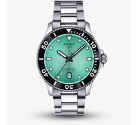 Tissot Mens Seastar 1000 40mm Turquoise Dial Stainless Steel Bracelet Watch T120.410.11.091.00