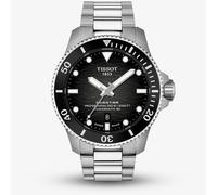 Tissot Seastar 2000 Black Wave Dial & Stainless Steel Bracelet Watch