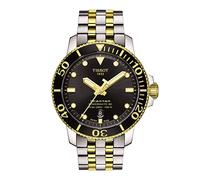 Tissot Mens Seastar 660/1000 Stainless Steel Casual Watch Yellow Gold 1N14,Grey T1204072205100, Yellow Gold 1N14,Grey, Modern