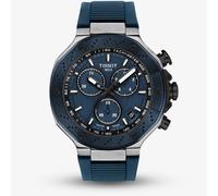 Tissot Mens T-Race 45mm Blue Chronograph Watch T141.417.27.041.00