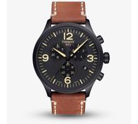 Tissot Mens T-Sport Chrono XL Brown Leather Strap Watch T116.617.36.057.00