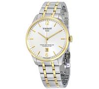 Tissot Men's Two Tone Steel Bracelet Steel Case Sapphire Crystal Automatic White Dial Watch T0994072203700