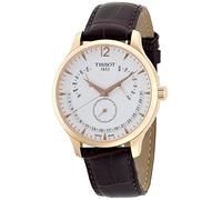 Tissot Men's Watch Analogue Quartz Leather T063.637.36.037.00, Weiß, Strap