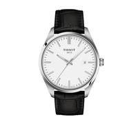 Tissot PR 100 40mm Black Leather Strap Watch