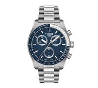 Tissot PR516 Men's Blue Dial & Stainless Steel Bracelet Watch