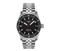 Tissot PR516 Powermatic 80 Black Dial & Stainless Steel Bracelet Watch