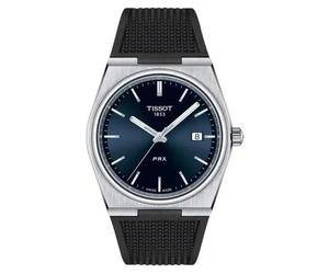 Tissot PRX Quartz Blue Dial 40mm Watch on Black Rubber Strap T137.410.17.041.00