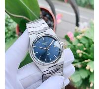 Tissot PRX T137.410.11.041.00 Men's Swiss Silver Strap Blue Dial Watch