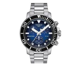 Tissot Seastar 1000 Chronograph T120.417.11.041.01 Men's Watch - 45.5mm Blue Gradient Dial Stainless Steel