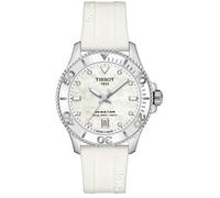 Tissot Seastar 1000 Mother of Pearl White White Rubber Strap -T120.210.17.116.00