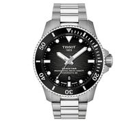 Tissot Seastar 2000 Black Wave Dial & Stainless Steel Bracelet Watch