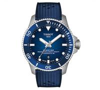 Tissot Seastar 2000 Blue Wave Dial & Rubber Strap Watch