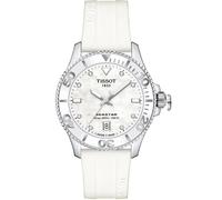 Tissot Seastar T120.210.17.116.00 Women's Watch - 36mm White Dial Rubber Strap