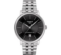 Tissot Silver Mens Analogue Watch Carson Premium Powermatic 80 T1224071105100