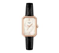 Tissot SRV Women's Mother Of Pearl Dial & Black Leather Strap Watch